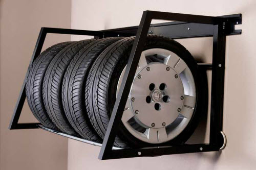 Wall mount tire rack online