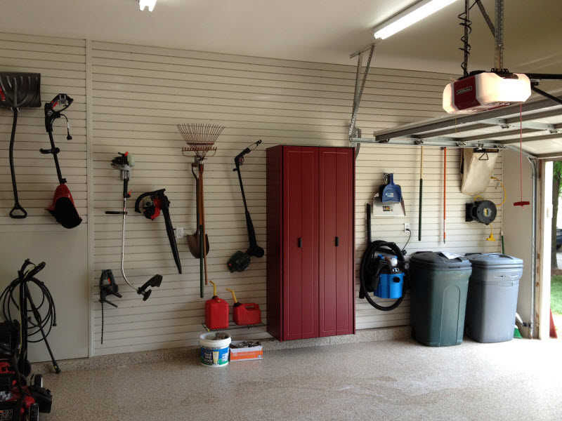Dallas - Slatwall and a Garage Storage Cabinet
